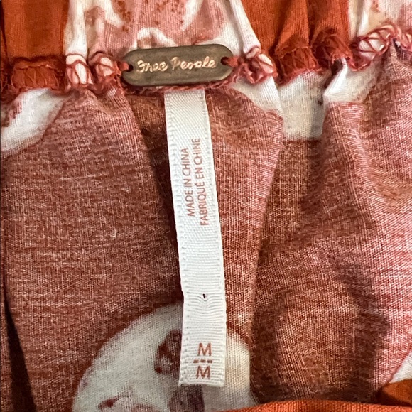 Free People FUN Strapless Rust Maxi Dress with Pockets! Size Medium. - Picture 3 of 3